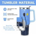 thumbnail image 4 of Police Officer Gifts for Men Him, 40 Oz Tumbler Cup with Handle and Lid Straw, Police Appreciation Gifts for Women Her Birthday Gift Ideal, 40 Oz Stainless Steel Tumblers Mug Water Bottle, 4 of 6