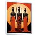 thumbnail image 2 of Designart "Fulani Traditions African Tribes Journey I" People Framed Wall Art - Global Orange African Tribal Living Room Framed Canvas Art, 2 of 6