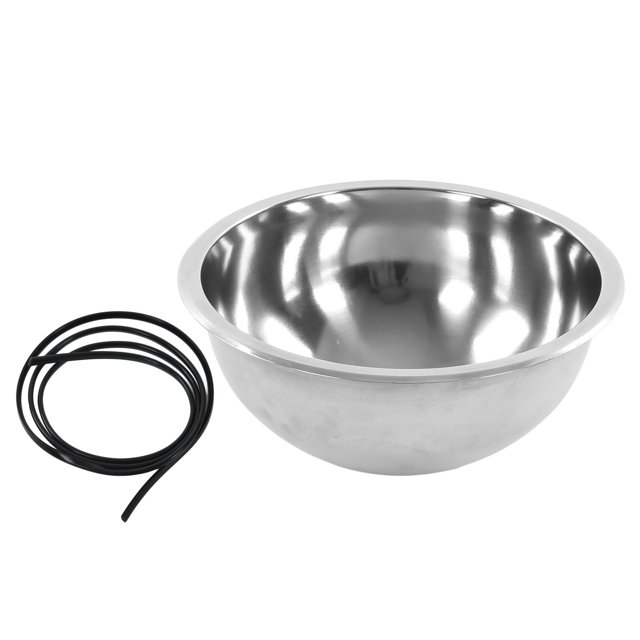 Bassin d'Évier de RV, Simple Grand Évier de Cercle de RV de Capacité Facile à 340mm/13.4dans le Diamètre Résistant aux Taches pour la Viande de Fruits de Légumes pour la Cuisine de Yacht