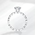 thumbnail image 3 of 1.5CT AAA Cz Hexagon Band Women's 925 Silver Anniversary Wedding Ring Size 5-10, 3 of 5