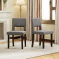 thumbnail image 2 of Costway Wooden Dining Chair Set of 2 with Acacia Wood Frame Padded Seat & Back Home, 2 of 10