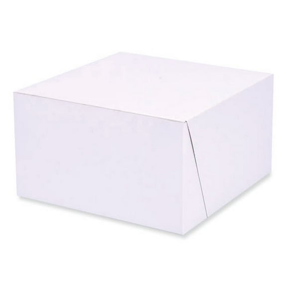 Bakery Boxes, Standard, 7 X 7 X 4, White, Paper, 250/carton | Bundle of 2 Cartons