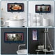 thumbnail image 5 of Soporte para teléfono de ducha impermeable, soporte para teléfono móvil de pared, estante de baño con ganchos, azul, 5 of 5