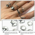 thumbnail image 6 of FOLOYORI 7Pcs Vintage Snake Rings Fashionable Finger Rings for Birthday Daily Use, 6 of 8