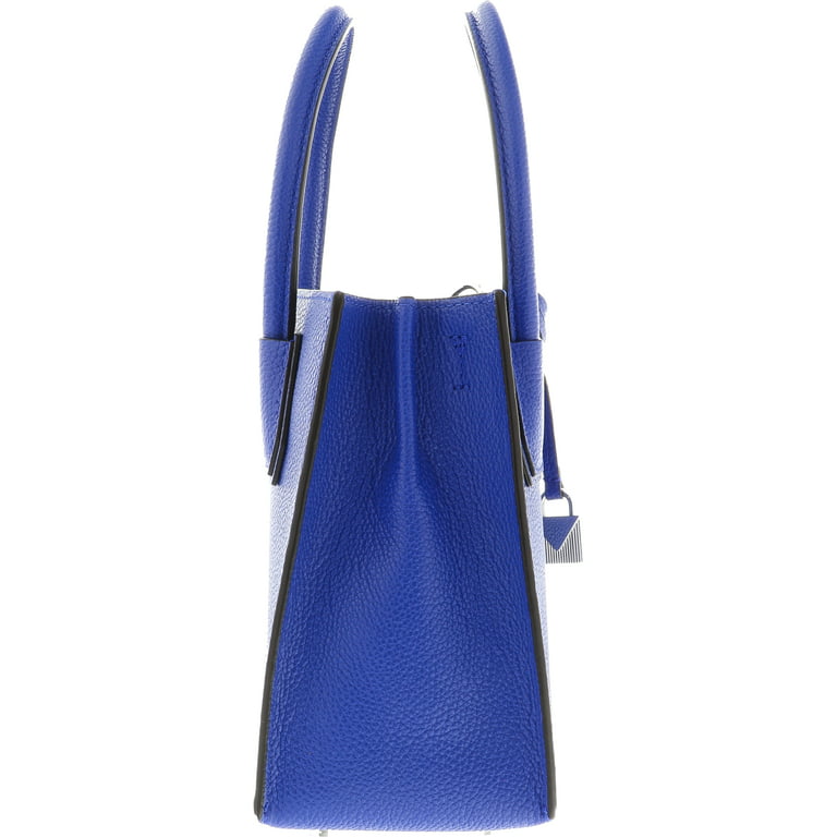 Michael Michael Kors Blue Leather Studded Top Handle Shoulder Bag