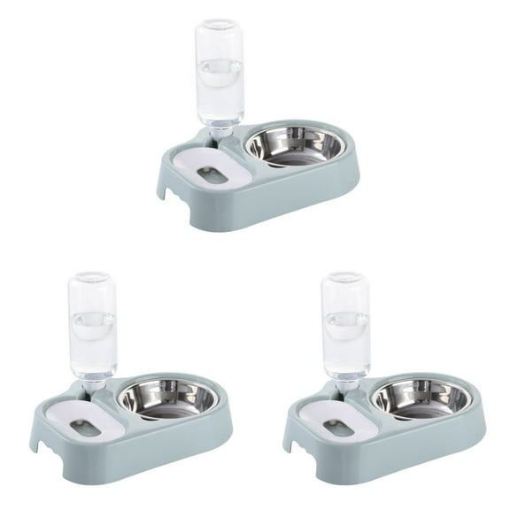 3 Pieces Automatic Cat Feeder Dog Float Water Bowl Cat Bowl Size
