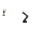 thumbnail image 1 of Figura de escritorio, estatua de rana camarero, libros trepadores, escultura de escalera, estatua de pensador abstracto, adorno de resina, adecuado pa, 1 of 8