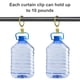 thumbnail image 4 of 40 PCS Curtain Rings with Clips, Rings Hooks,Gold, 4 of 5