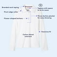 thumbnail image 2 of French Toast Girls School Uniform Long Sleeve Picot Collar Interlock Polo Shirt, Sizes 4-20 & Plus, 2 of 10