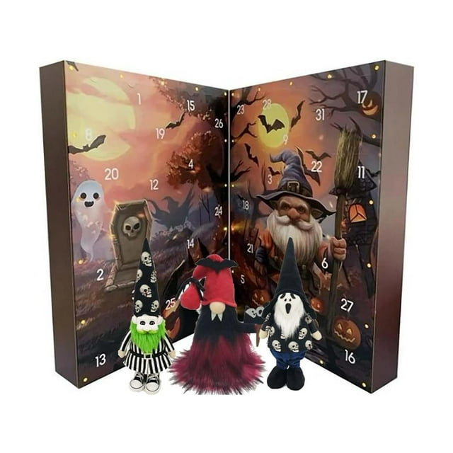 Halloween Advent Calendar 2025 - Handmade Paper Craft, Surprise Gift Countdown for Christmas Eve