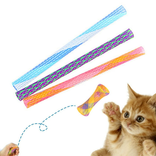 Pet Toy Flexible Retractable Spring Tube Toy Cat Interactive Toy Cat Teaser