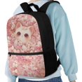 thumbnail image 4 of HUIACONG Cherry Blossom Kitten School Backpack for Primary Students Large Capacity Ergonomic Breathable Adjustable Straps for Boys Girls Ages 6‑18 Daily Use, 4 of 6