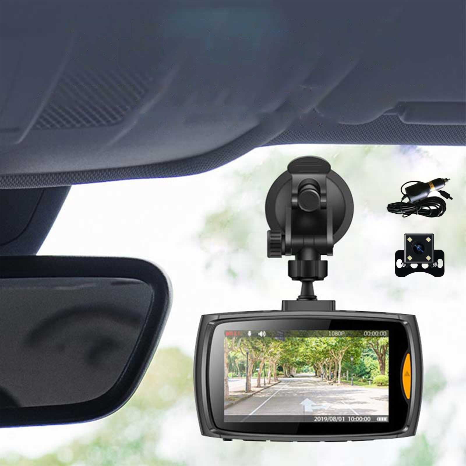 Dash Camera For Cars, Super Night Vision Dash Cam Front And Rear With, 720P  Car Dashboard Camera With Parking Monitor, Loop Recording, Motion Detection  【2023】 