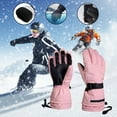 thumbnail image 2 of CAIXIA Womens Winter Gloves Men's Ski and Snowboard Gloves for Winter Cold Weather with Touchscreen Compatible Fingers and Color Block Design,Red, 2 of 3