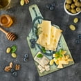 thumbnail image 5 of Nautical Cutting Board, Retro Coastal Lighthouse Ship Helm Wheel Antiqued Seabirds Seagulls, Tempered Glass Cutting and Serving Board, Wine Bottle Shape, Grey Yelloe Slate Blue, by Ambesonne, 5 of 5