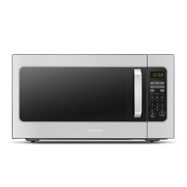 Toshiba ML-EM62P(SS) Microondas de encimera grande con sensor inteligente, 6 menús, descongelación automática, modo ECO, opción de silencio y placa giratoria de memoria de posición de 16,5 pulgadas,