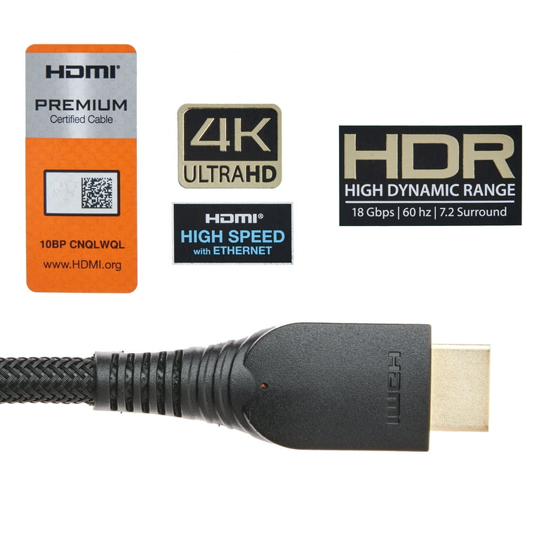 Ærlighed Bliv såret Paranafloden onn. 4' Premium HDMI Cable - Walmart.com