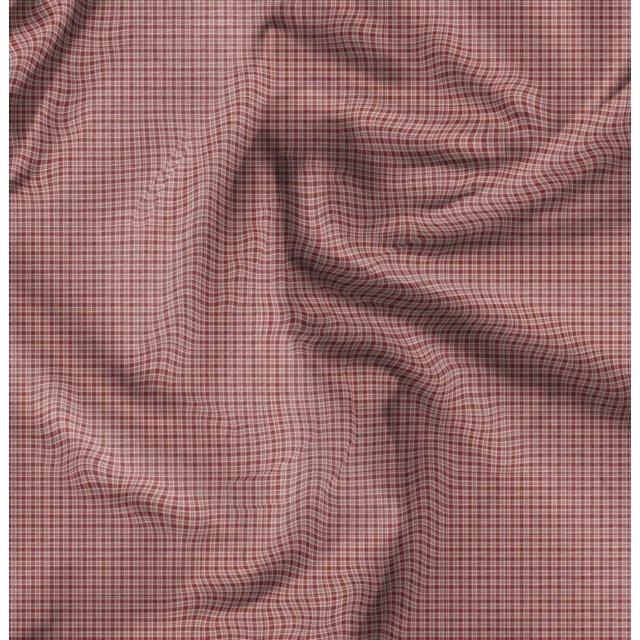 Soimoi Orange Rayon Fabric Plaid Check Decor Fabric Printed Yard 42 Inch Wide