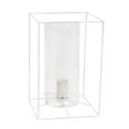 thumbnail image 1 of Elegant Designs Lt2070-Wht Large Exposed Glass And Metal Table Lamp White And Clear, 1 of 4