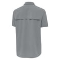 thumbnail image 3 of Men's Antigua Gray Georgia Bulldogs Activate Woven Short Sleeve Button-Up Shirt, 3 of 3