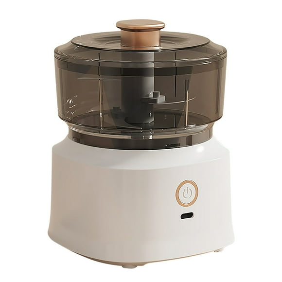 Hachoir Alimentaire avec Hachoir à Viande & Hachoir à Légumes Mini Hachoir Alimentaire avec Moteur en Cuivre Bi Puissant Hachoir à Ail Mélangeur de Cuisine Sans Fil Fouet pour Cuisson Ensemble de Cuisine Vintage