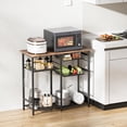 thumbnail image 2 of Soporte LAKEMID para microondas Kitchen Bakers Rack con almacenamiento, 2 of 7