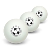 Soccer Ball Novelty Table Tennis Ping Pong Ball 3 Pack