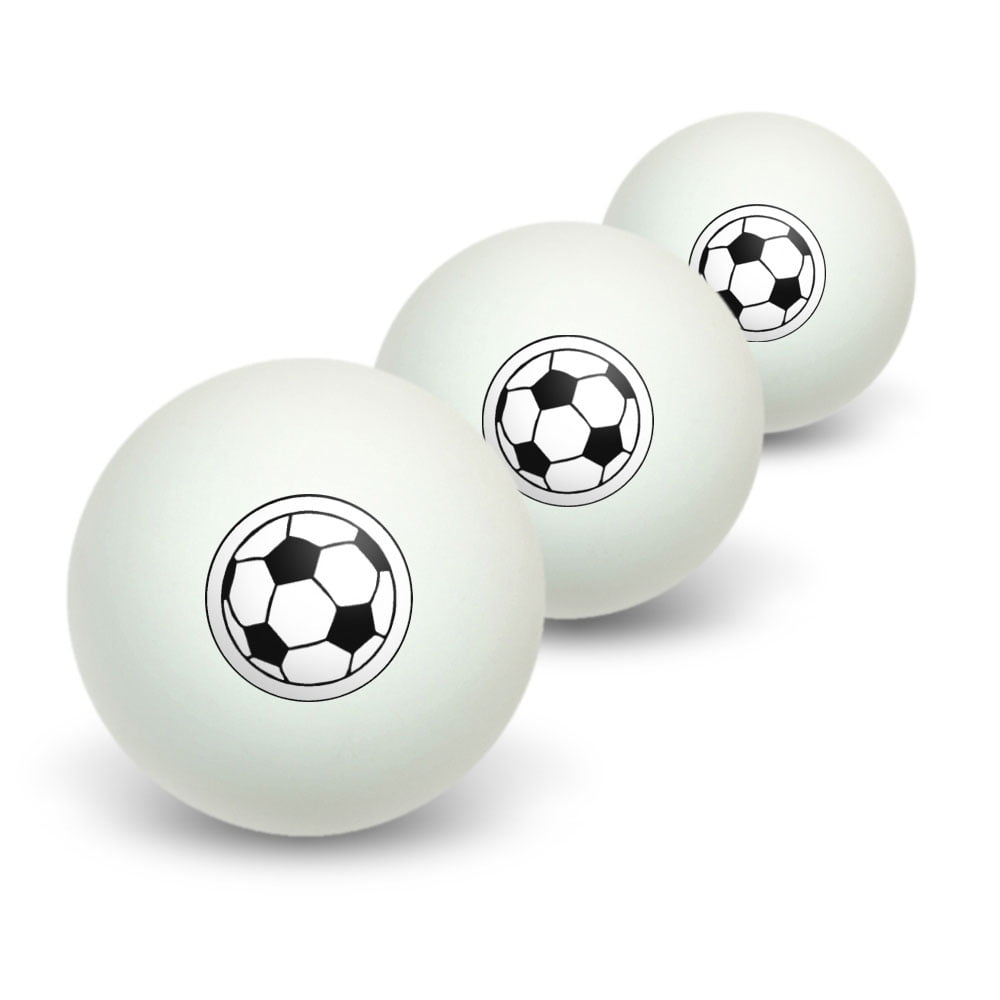 Soccer Ball Novelty Table Tennis Ping Pong Ball 3 Pack