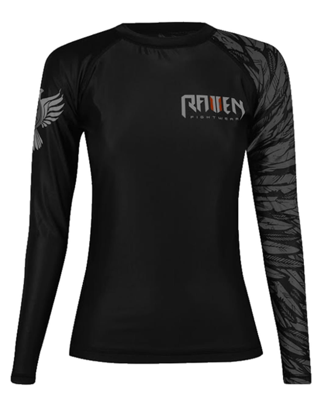 Raven Fightwear Women's Aerial Assault IBJJF Approved Rash Guard Black by Raven Fightwear