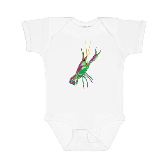 Inktastic Mardi Gras Crayfish Artsy Boys or Girls Baby Bodysuit