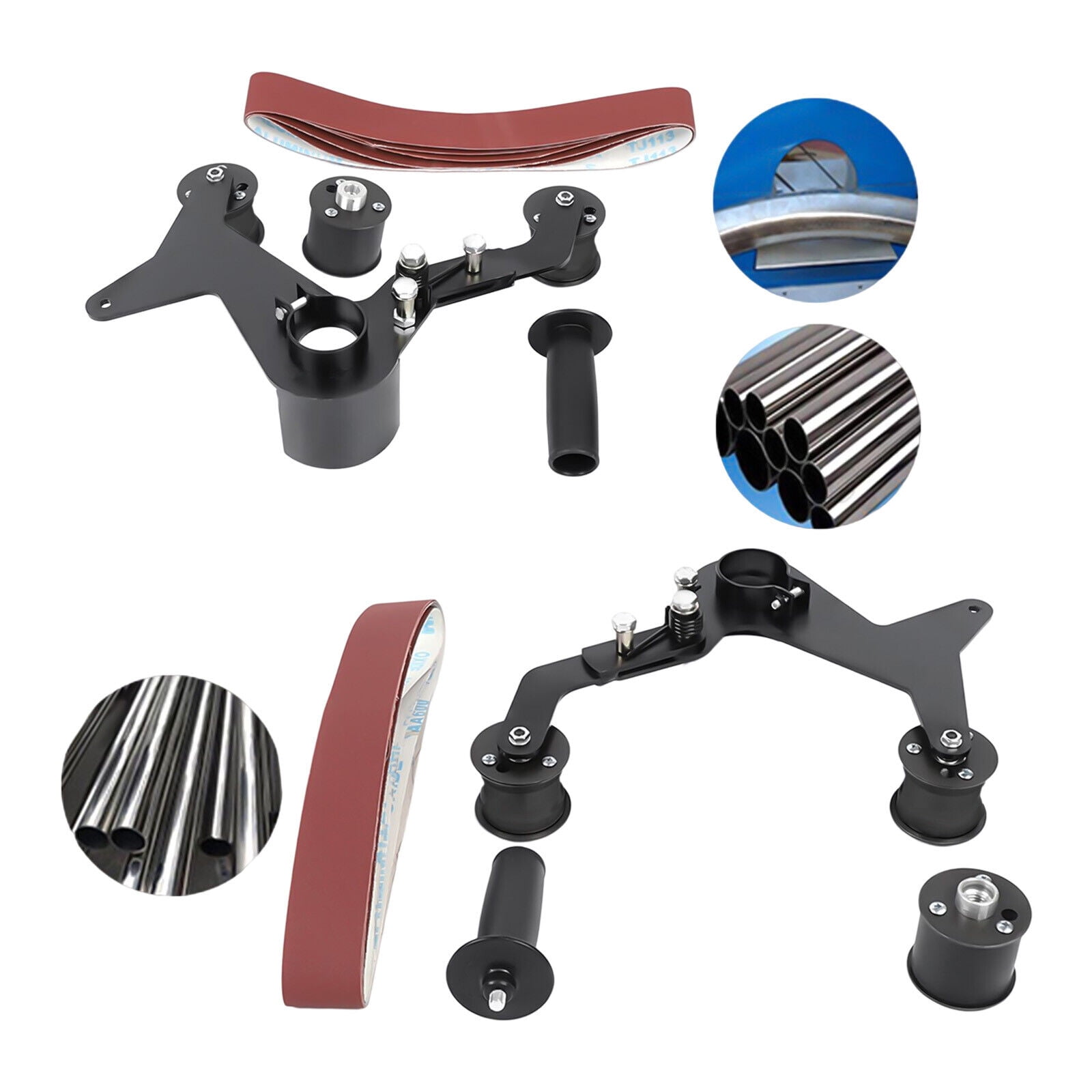 Flexible Grinder Pipe Tube Belt Angle Sander Attachment Tool Kit For