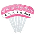 thumbnail image 1 of Reed Hello My Name Is Cupcake Picks Toppers - Set of 6, 1 of 1
