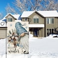 thumbnail image 3 of Hello Winter Garden Flag 12.5x18 Double Sided Burlap Gnome Snowflakes Garden Yard Flags for Winter Christmas Seasonal Outside Outdoor House Decoration (ONLY FLAG), 3 of 6