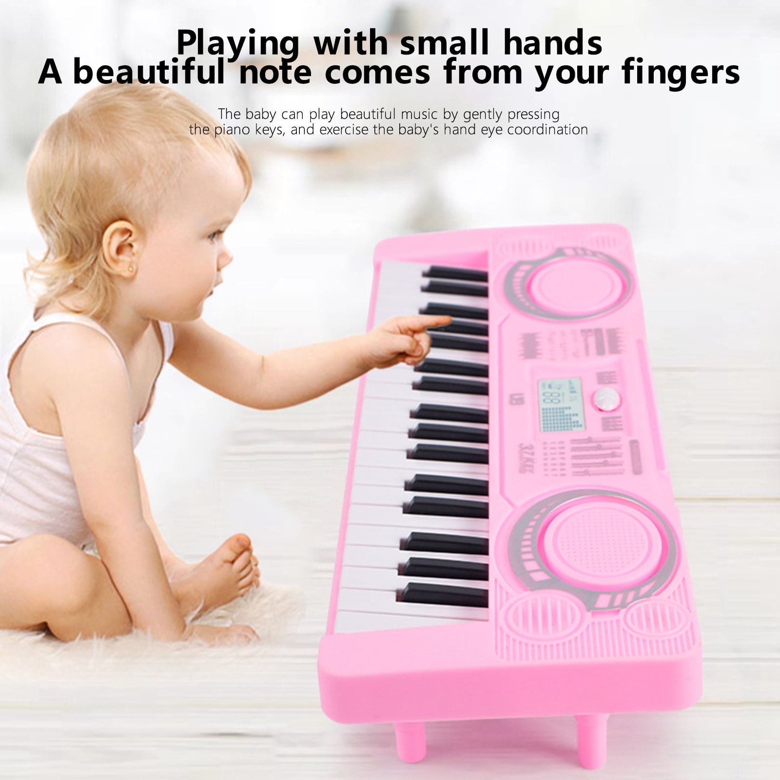 Piano Enfant avec Micro – Clavier Piano pour Enfants, 37 Touches Mini Piano Numérique dès 3 Ans, Fonction d'Enregistrement, USB/Batterie Piano Enfant avec Micro – Clavier Piano pour Enfants, 37 Touches Mini Piano Numérique dès 3 Ans, Fonction d'Enregistrement, USB/Batterie