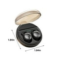 thumbnail image 3 of Wireless Earbuds Bluetooth Headphones, Ear Buds with Deep Bass, 40H Long Playtime, Power Display, IPX7 Waterproof in Ear Earphone with Mic for Phone Tablet Sports Workout - Black, 3 of 8