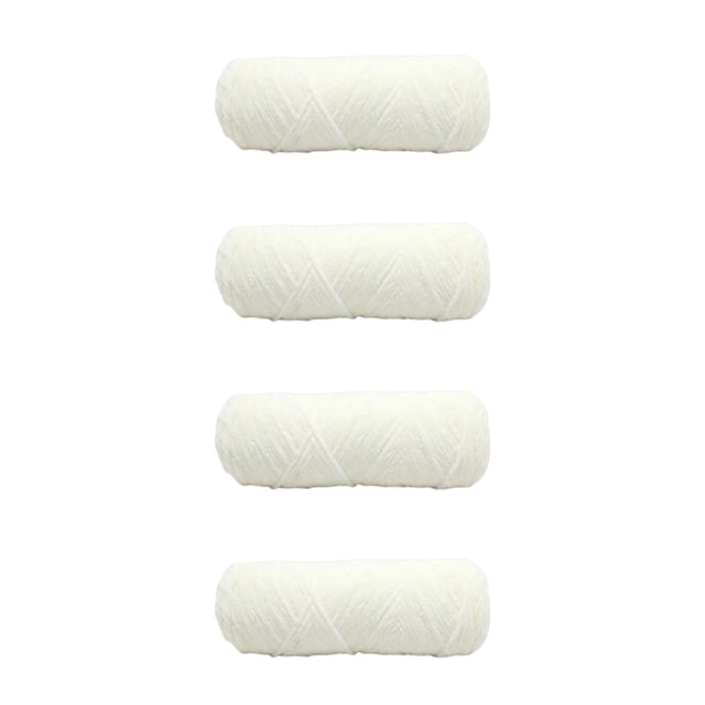 Moyic 4 uds/400g/bola Chenille hilo de terciopelo dorado hilo tejido a mano bufanda cálida línea hilo de ganchillo tejido a mano Dropshipping Tela de costura y artesanía blanco Moyic HA2981-01B