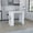 White / Macadamia, variant on Portree Kitchen Island with 3 Side Shelves, White/Macadamia