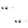 thumbnail image 4 of ZheElen Punk Rock Fashion-Proof pour Hommes et Femmes Lunettes de Protection Rondes UV400 C2 2Set, 4 of 6