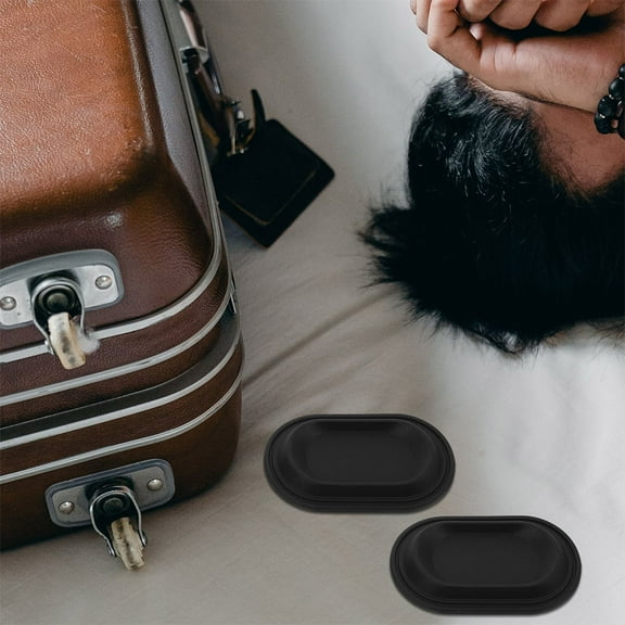 FRCOLOR  10 Pcs Bag Replacement Feet Suitcase Bottom Studs Travel Black