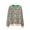 Green, variant on Lovskoo 2024 Sweaters for Women Hollow Out Sweater Round Neck Long Sleeve Knitwear Casual Pullover Sweater Beige