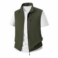 thumbnail image 2 of Kalauyu Sleeveless Zip Up Vest for Men Stand Collar with Multi Zipper Pocket Casual Lightweight Outdoor Fishing Hiking Waistcoat, 2 of 6
