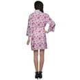 thumbnail image 4 of Moomaya Short Robe For Women Plus Size Printed Cotton Robe Lightweight Nightwear, 4 of 6