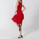 thumbnail image 2 of Gibobby Vestidos noche Vestido baile con borlas lentejuelas europeas y , vestido baile, vestido actuación baile en escenario, vestido actuación, vestido baile（Rojo， L), 2 of 5