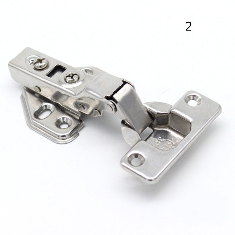 4 Pcs Stainless Steel Soft Slow Close Door Hinges Hydraulic
