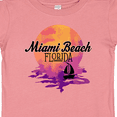 thumbnail image 4 of Inktastic Miami Beach Florida Vacation Sunset Girls Baby T-Shirt, 4 of 5