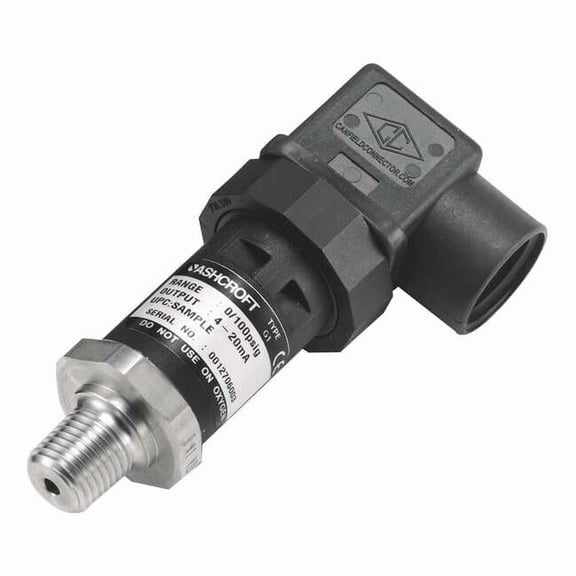 Ashcroft Pressure Transducer,Range 0 to 300 psi, G17M0242CD300#