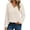 Apricot, variant on Womens V Neck Ribbed Knit Long Sleeve Solid Color Pullover Tops Shirts for Womens Soft Casual Fall Autumn Sweaters for Womens