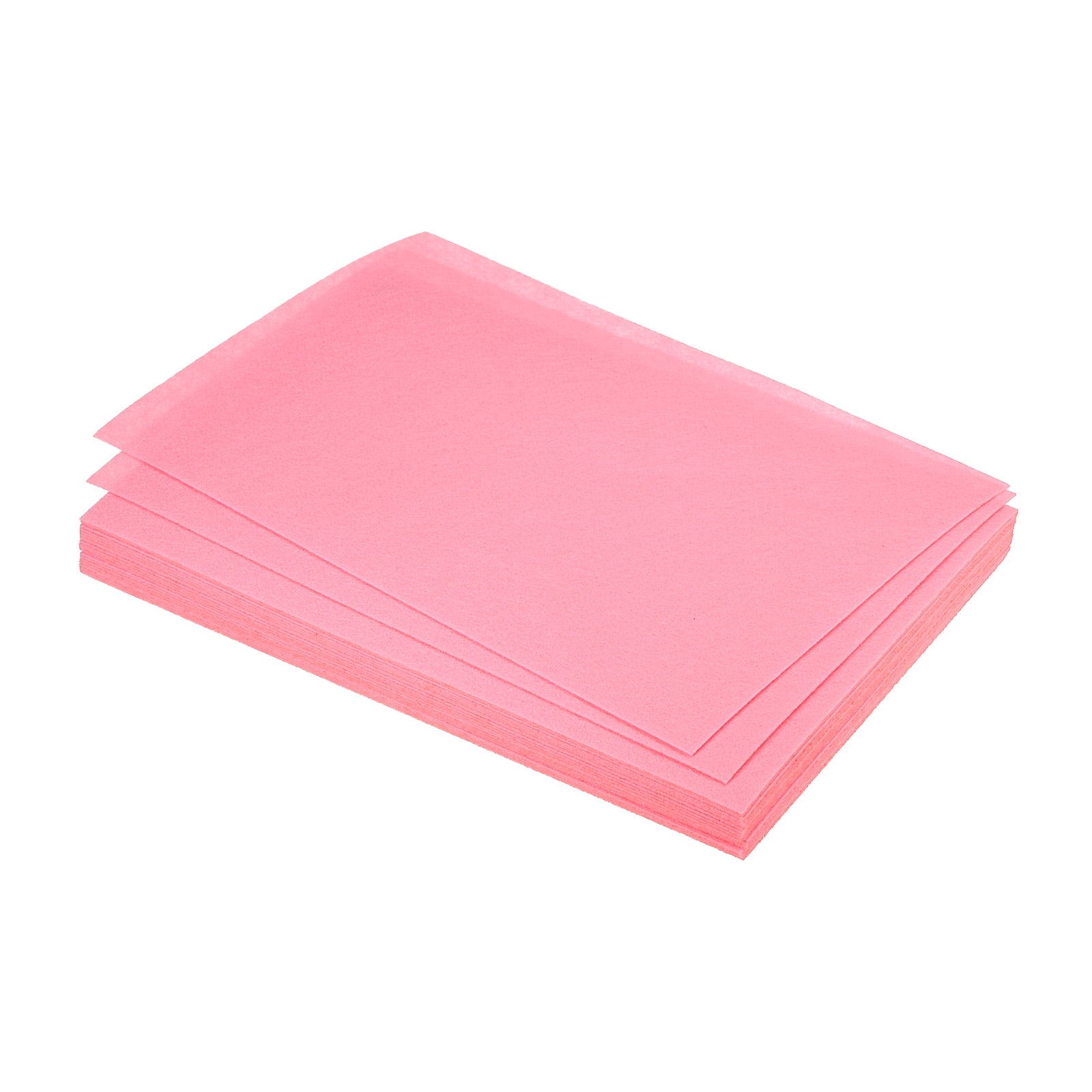 Soft Felt Sheets Fiber Craft Sheets Pink 12 Inch x 8 Inch 24 Pcs