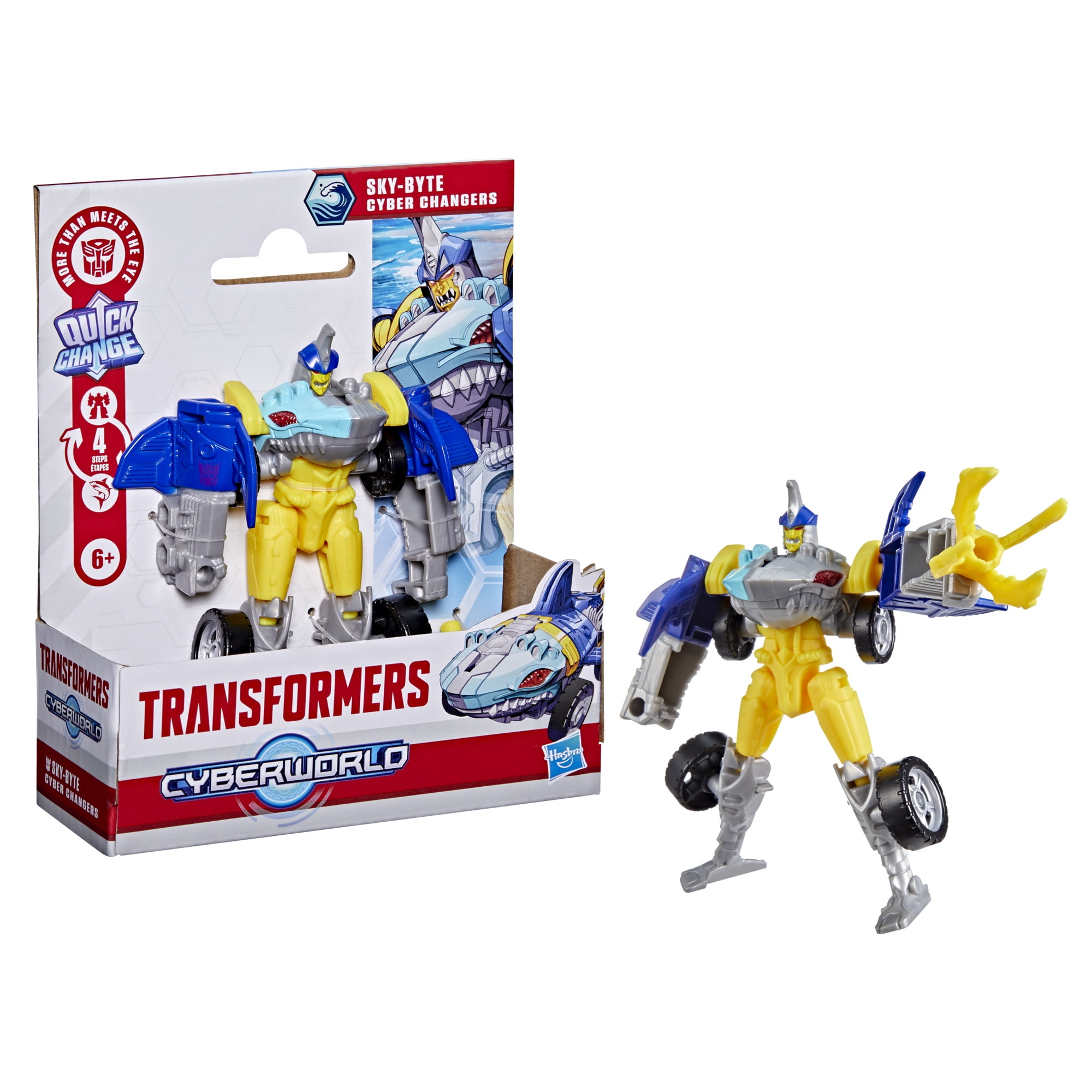 Transformers CYBERWORLD, figurine Cyber Changers Sky-Byte