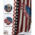 thumbnail image 6 of Independence Day Blackout Curtains for Bedroom - 84 Inch Long Light Blocking 2 Panels Set, Eagle U.S Flag Red Blue Stripes Retro Thermal Insulated Living Room Drapes Grommet Window Curtains 52"x84", 6 of 8